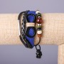 Kids' "Infinity" Bracelet, Blue, Adjustable Drawstring