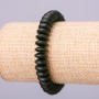 Elastic Shungite Bracelet (Bead) Smooth Rondell, 10×4.5 mm, 18 cm +