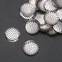 Sieve-Style Brooch Base Finding, 24mm Diameter, Pack of 48pcs