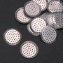 Sieve-Style Brooch Base Finding, 30mm Diameter, Pack of 31pcs