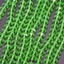 Czech Crystal Beads Clear Light Emerald Green "Rondelle", Diameter 8x6mm, Length 40cm