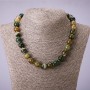 Agate Necklace, smooth round beads, diameter 12mm, length 45cm