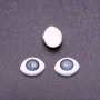 "Craft Eyes" Hardware Pair, Gray Pupil Color, 7mm Diameter, 10x13mm, Pack of 50 Pairs