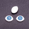 "Craft Eyes" Hardware, Blue Pupil Color, 7mm Diameter, 10x13mm, Pack of 50 Pairs
