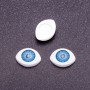 "Craft Eyes" Hardware, Blue Pupil Color, 7mm Diameter, 10x13mm, Pack of 50 Pairs