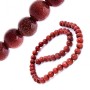 Natural Stone Beads on Thread, Golden Sand Aventurine, Smooth Round 8mm, Length 37.5cm