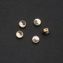 Findings Yin Yang Insert 9x4mm, Pack of 5, Yellow Metal