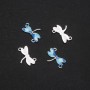 Findings Dragonfly Connector Light Blue Enamel 22x16mm, Pack of 4