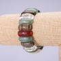 Assorted Stone Link Bracelet, 25x10mm