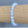 Moonstone Bracelet, Smooth Beads, Diameter 8mm