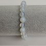 Moonstone Bracelet, Smooth Beads, Diameter 8mm