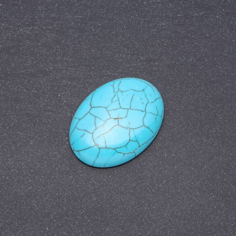 Cabochon Stone "Turquoise" (Pressed) 38x28mm