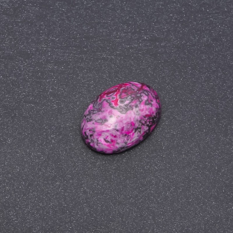 Raspberry Jasper Cabochon Stone (Synthetic) 25x18mm