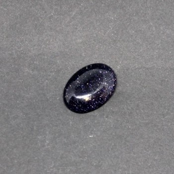 Aventurine Blue Sand Cairo Night Cabochon, Synthetic, 25x18mm