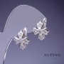 Xuping Four-Leaf Clover Earrings 15x16mm Rhodium