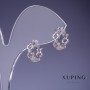 Xuping Earrings 4.5x12mm Rhodium