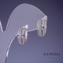 Xuping Earrings 6x14mm Rhodium