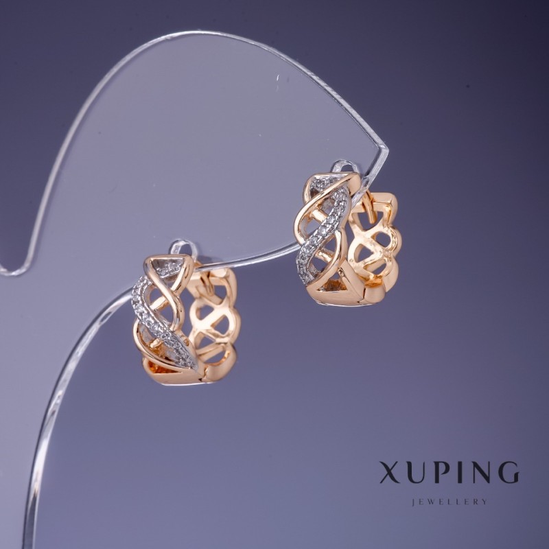 Xuping Earrings 12x6mm "18K Gold Plated"