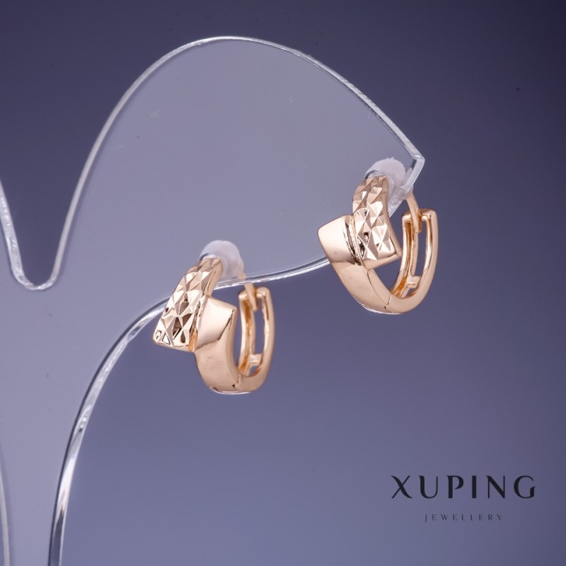 Xuping Earrings 8x12mm "18K Gold Plated"
