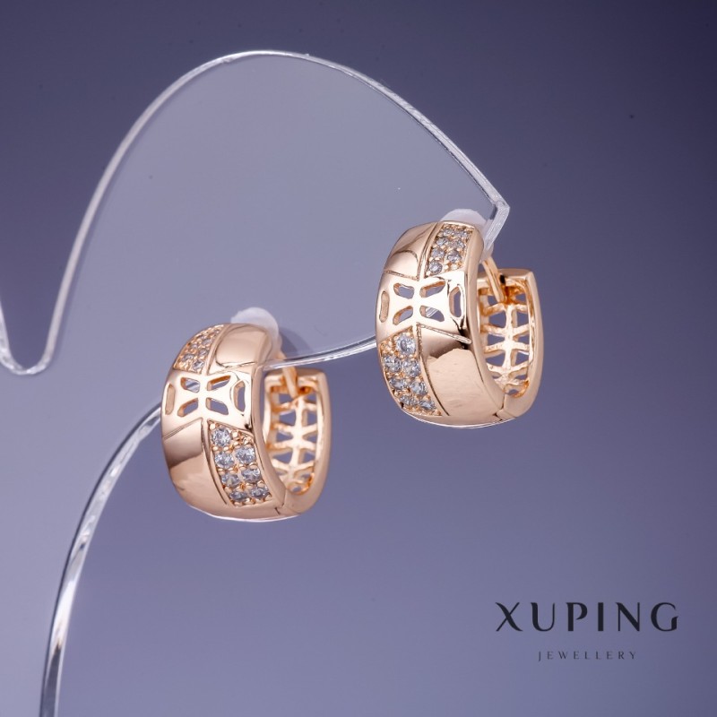 Xuping Earrings 15x8mm "18K Gold Plated"