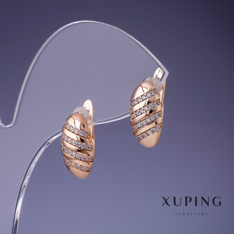 Xuping Earrings 14x8mm "18K Gold Plated"