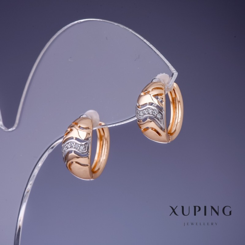 Xuping Earrings 7x14mm "18K Gold Plated"