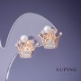 Xuping Crown Earrings 18x15mm "18K Gold Plating"