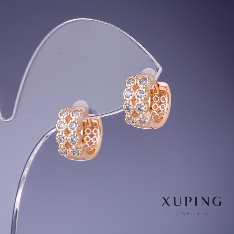 Xuping Earrings 6x12mm "18K Gold Plating"