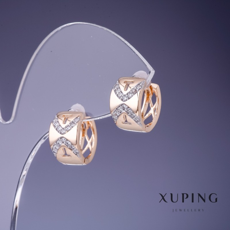 Xuping Earrings 8x13mm "18K Gold Plating"