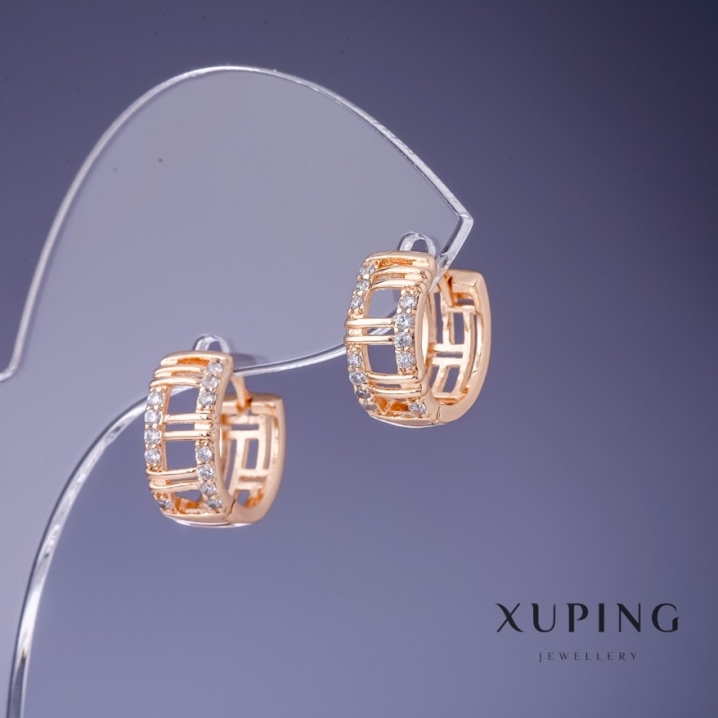 Xuping Earrings 6x14mm "18K Gold Plating"