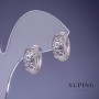 Xuping Earrings 15x8mm Rhodium