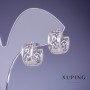 Xuping Earrings 14x8mm Rhodium