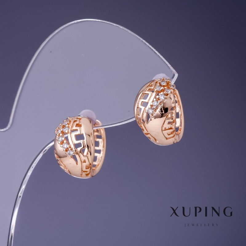 Xuping Earrings 15x9mm "18K Gold Plated"