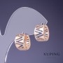 Xuping Earrings 13x9mm "18K Gold Plated, Rhodium"