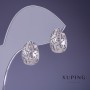 Xuping Earrings 14x8mm Rhodium