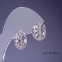 Xuping Earrings 8x14mm Rhodium
