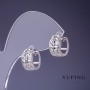 Xuping Earrings 7x11mm Rhodium