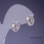 Xuping Earrings 10x9mm Rhodium