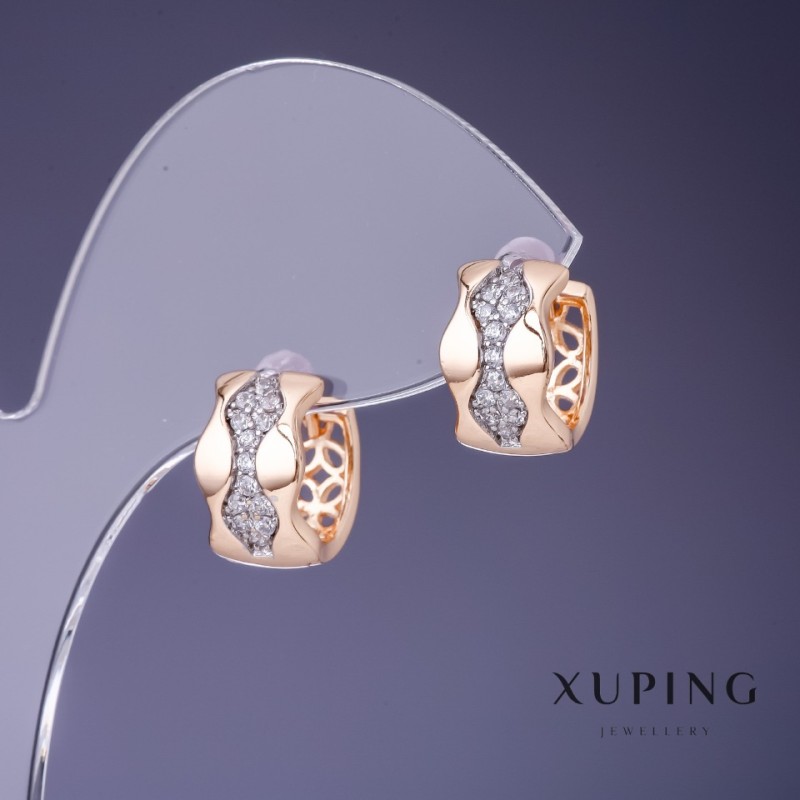 Xuping Earrings 13x8mm "18K Gold Plated"