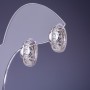 Xuping Earrings 8x15mm Rhodium