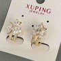 Xuping Earrings with White Zircons 17x11mm "18K Gold Plated"