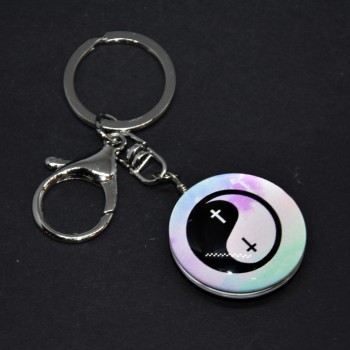 "Yin Yang Cross" Keychain, 10cm Length