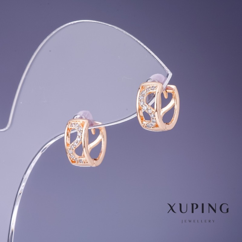 Xuping Earrings 11x5mm "18K Gold Plated"