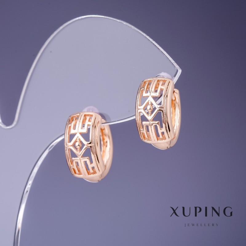 Xuping Earrings 8x15mm "18K Gold Plated"