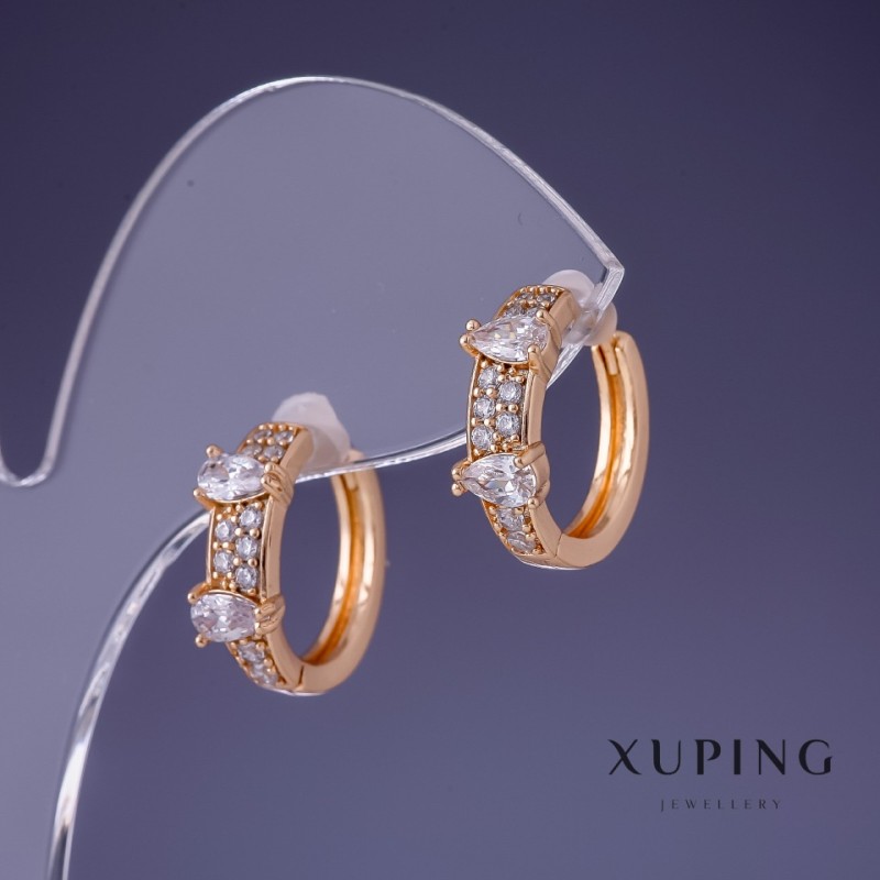 Xuping Earrings 16x5mm "18K Gold Plated"