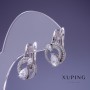 Xuping Earrings 20x12mm Rhodium