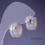 Xuping Earrings 8x15mm Rhodium