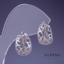Xuping Earrings 16x8mm Rhodium