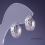 Xuping Earrings 6x15mm Rhodium