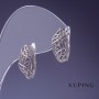 Xuping Earrings 16x8mm Rhodium